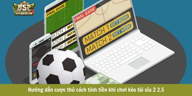 Hướng dẫn cược thủ cách tính tiền khi chơi kèo tài xỉu 2 2.5 Hướng dẫn cược thủ cách tính tiền khi chơi kèo tài xỉu 2 2.5
